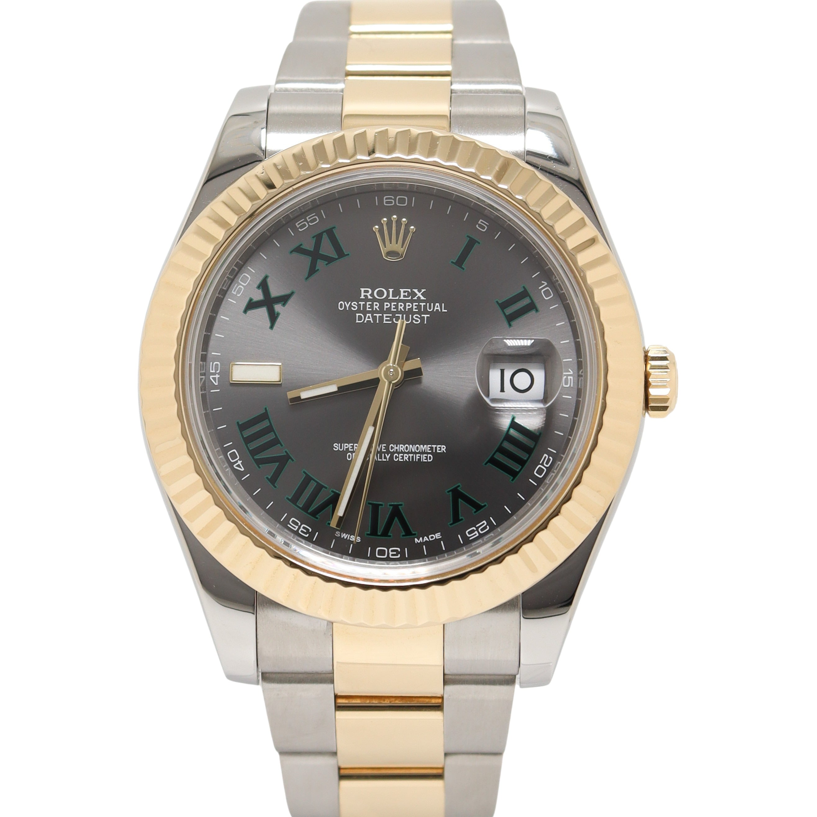 Rolex Datejust II 41mm Grey "Wimbledon" Dial Ref# 126300 - Happy Jewelers Fine Jewelry Lifetime Warranty