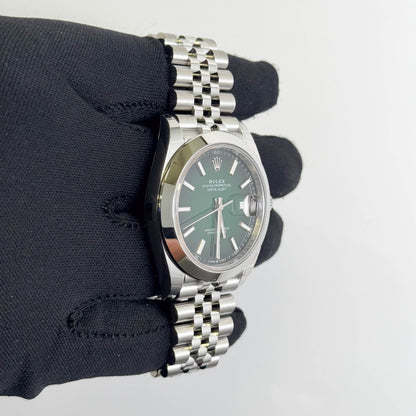 Rolex Datejust 41mm Ombre Green Dial Watch Ref# 126300
