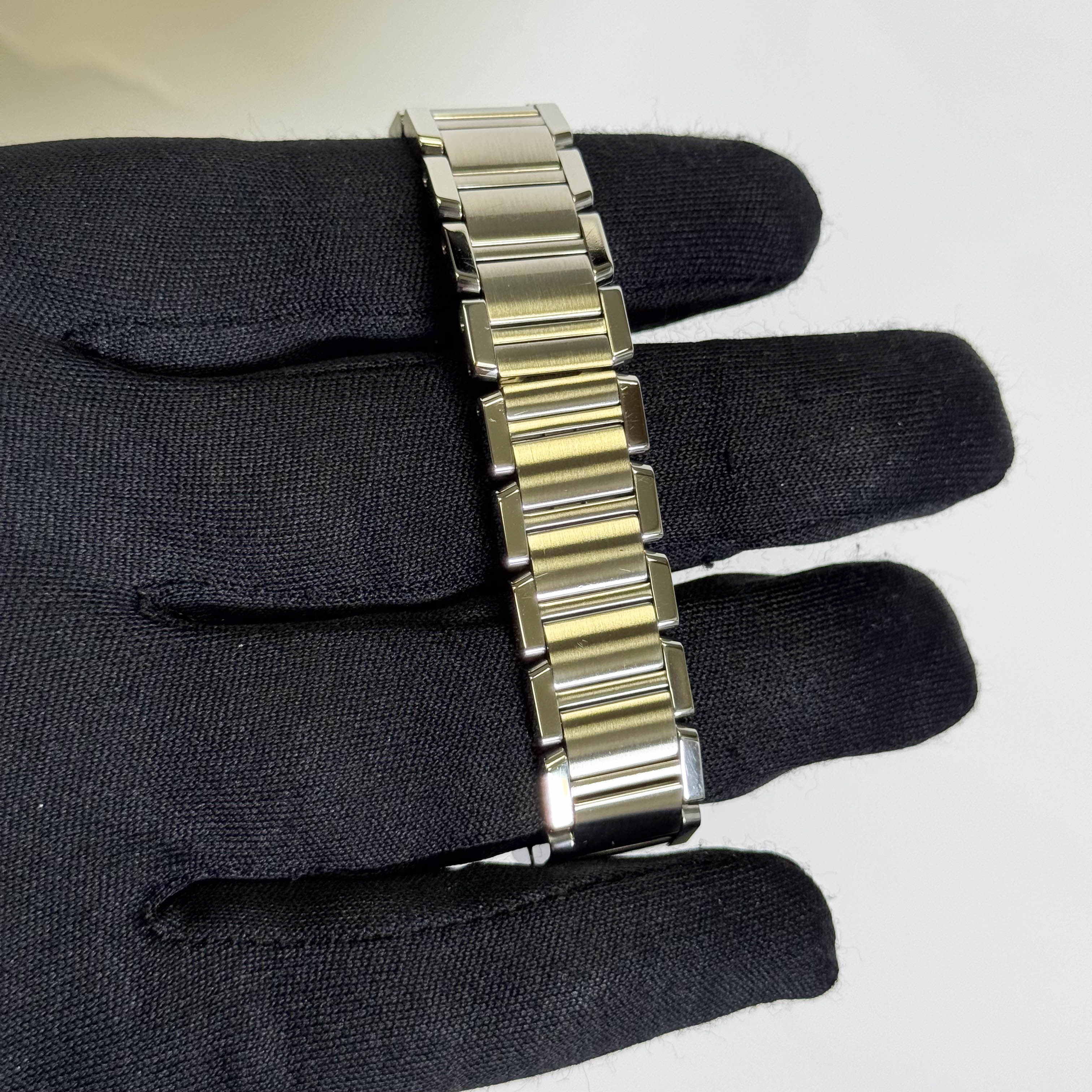 Cartier Tank Stainless Steel 20mm Ivory Dial Watch Ref# W51008Q3 - Happy Jewelers Fine Jewelry Lifetime Warranty