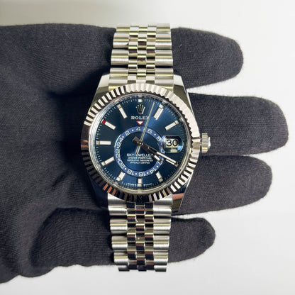 Rolex Sky-Dweller 42mm Blue Dial Watch Ref# 336934