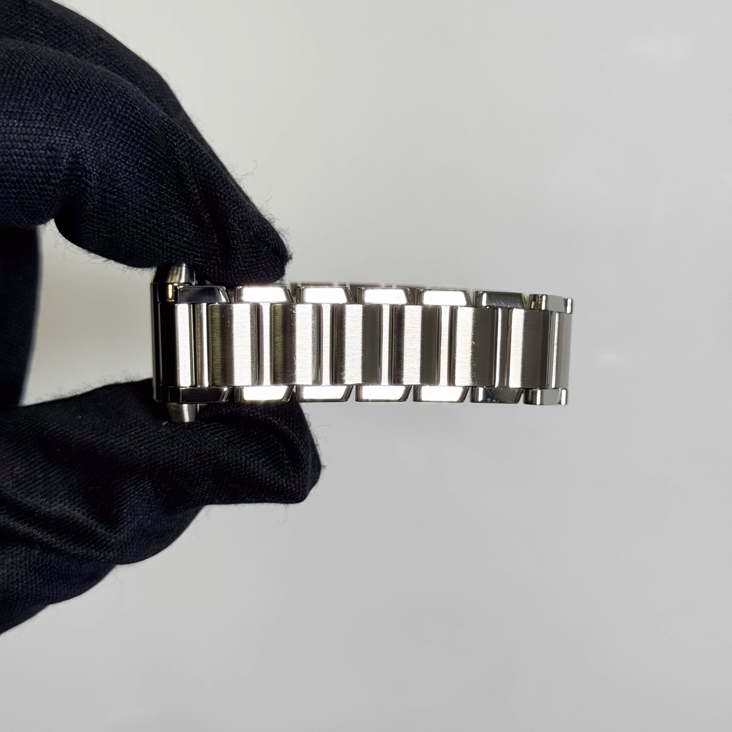 Cartier Tank Stainless Steel 20mm Ivory Dial Watch Ref# W51008Q3 - Happy Jewelers Fine Jewelry Lifetime Warranty
