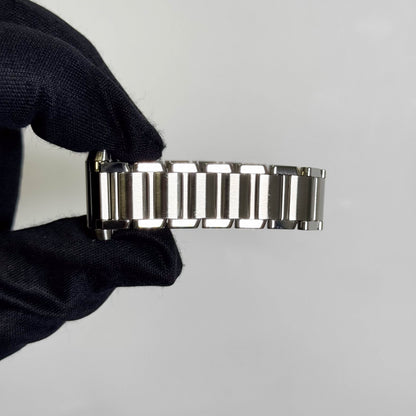 Cartier Tank Stainless Steel 20mm Ivory Dial Watch Ref# W51008Q3 - Happy Jewelers Fine Jewelry Lifetime Warranty