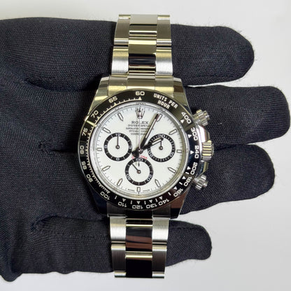 Rolex Daytona 40mm White Dial Watch Ref# 126500LN