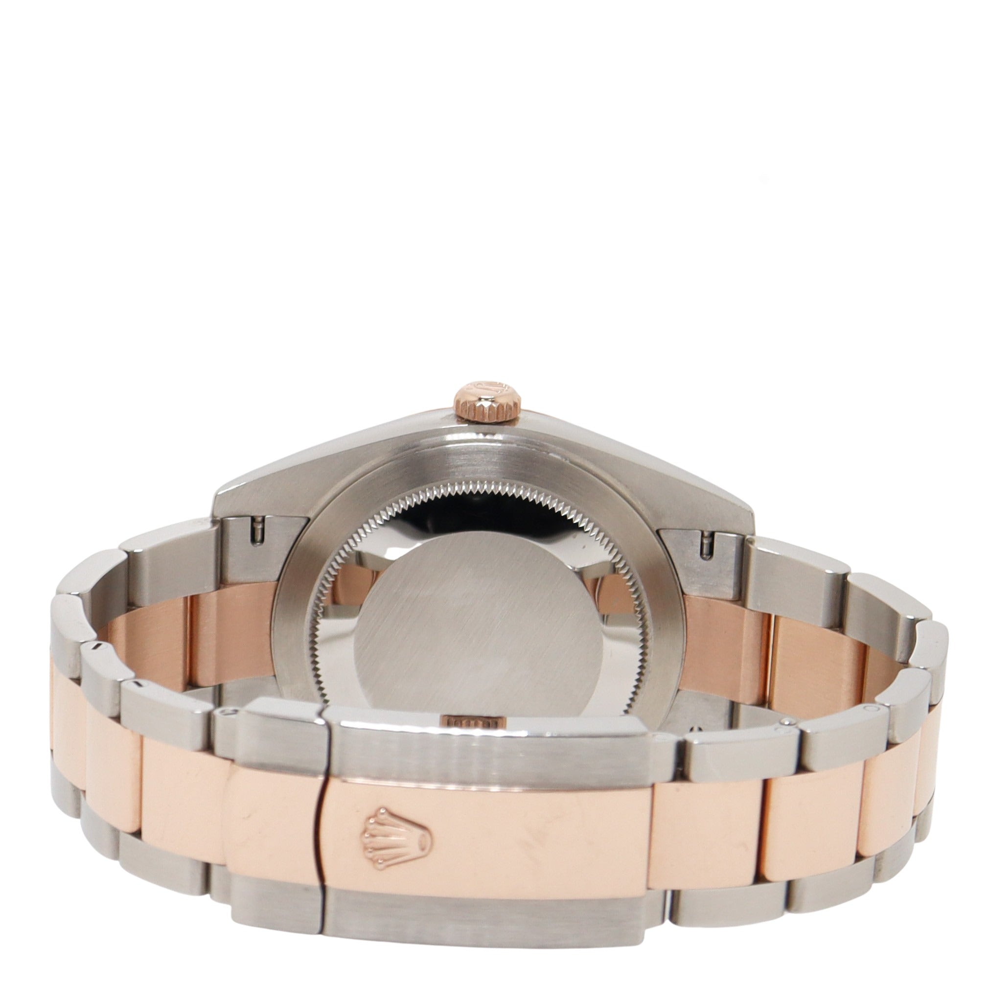 Rolex Datejust Two-Tone 41mm Stainless Steel Rose Gold Slate Roman Dial Watch Reference #: 126331 - Happy Jewelers Fine Jewelry Lifetime Warranty