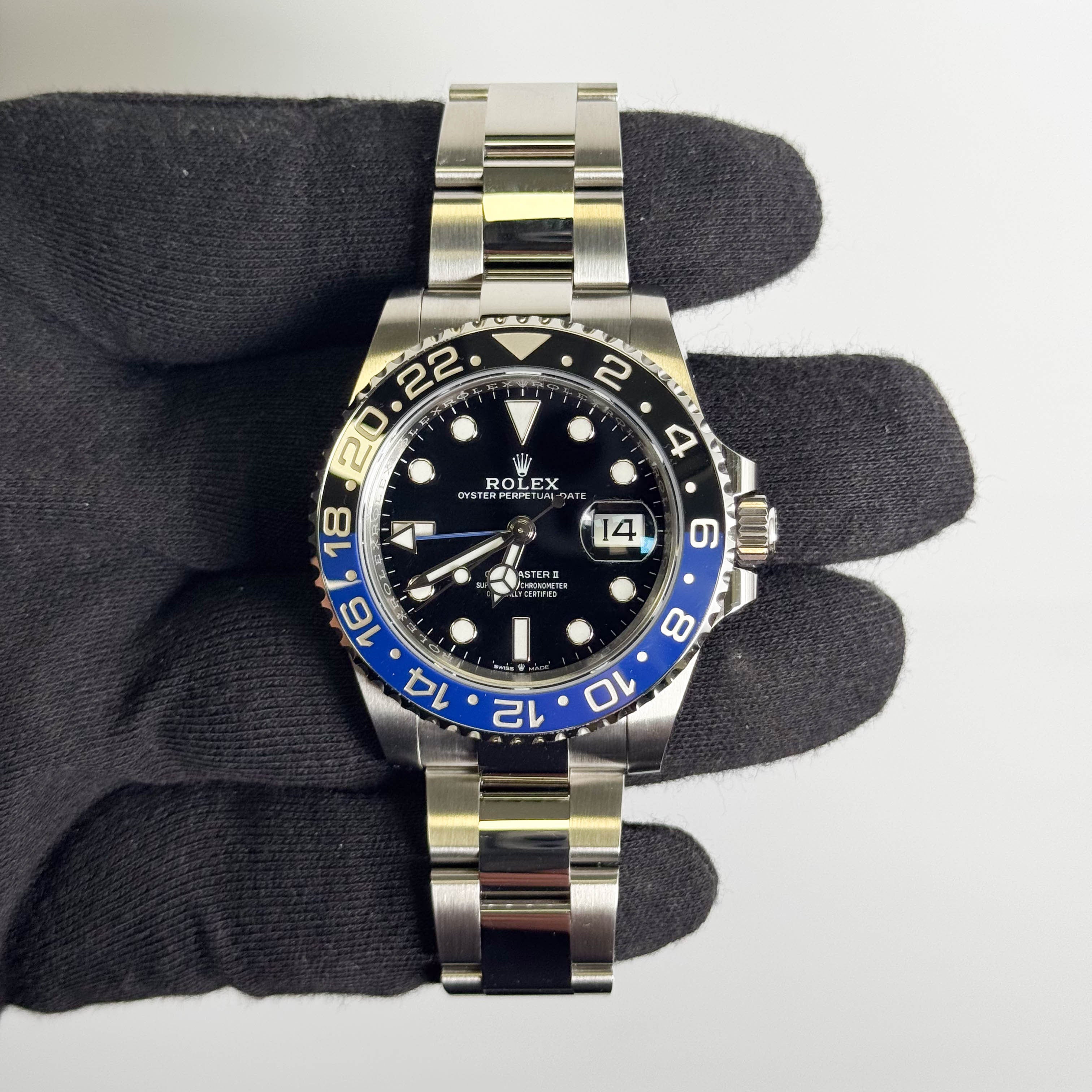 Rolex GMT-Master II "Batman" 40mm Black Dial Watch Ref# 126710BLNR