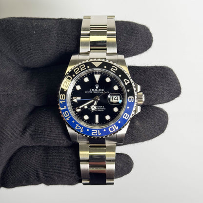 Rolex GMT-Master II "Batman" 40mm Black Dial Watch Ref# 126710BLNR