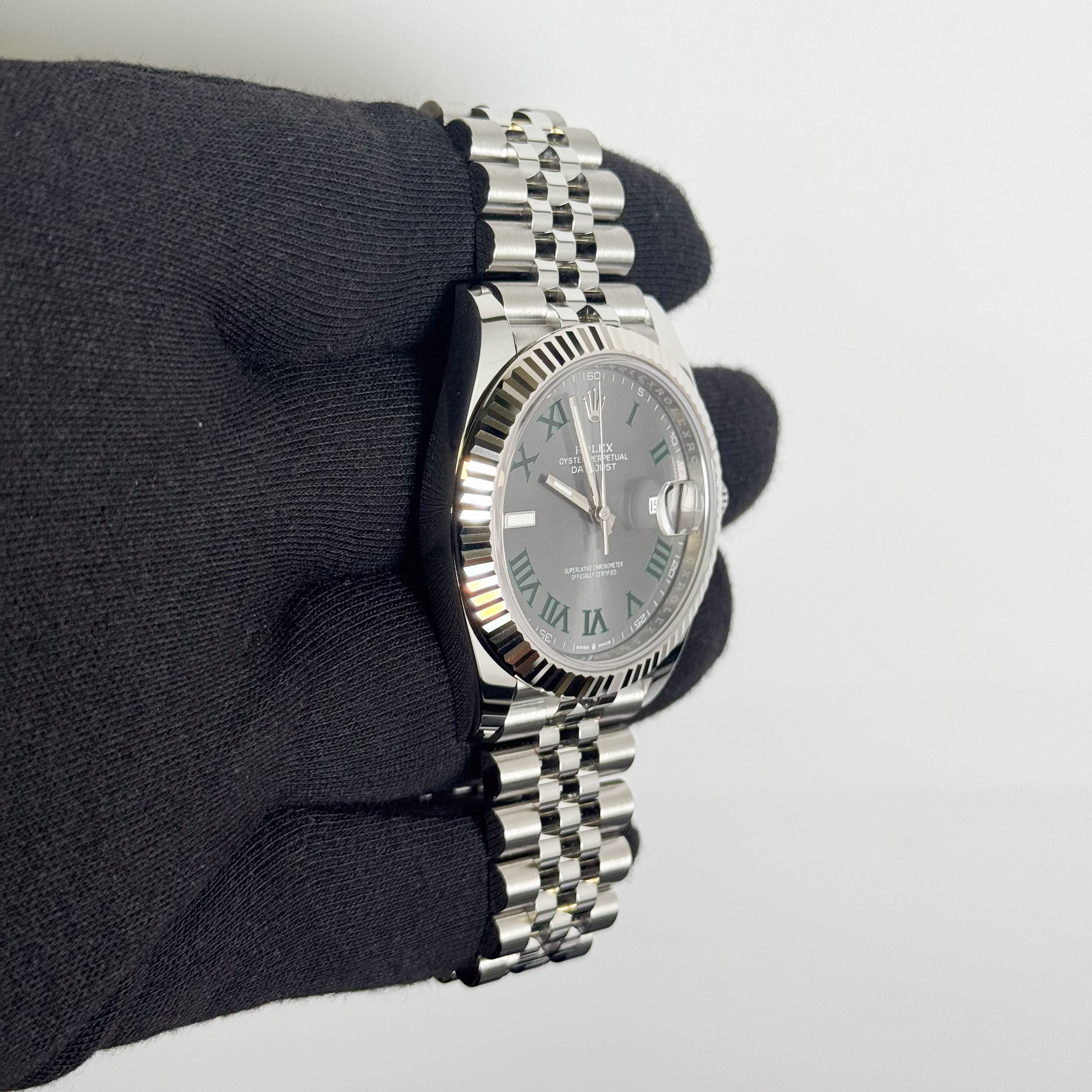 Rolex Datejust 41mm Wimbledon Dial Watch Ref# 126334