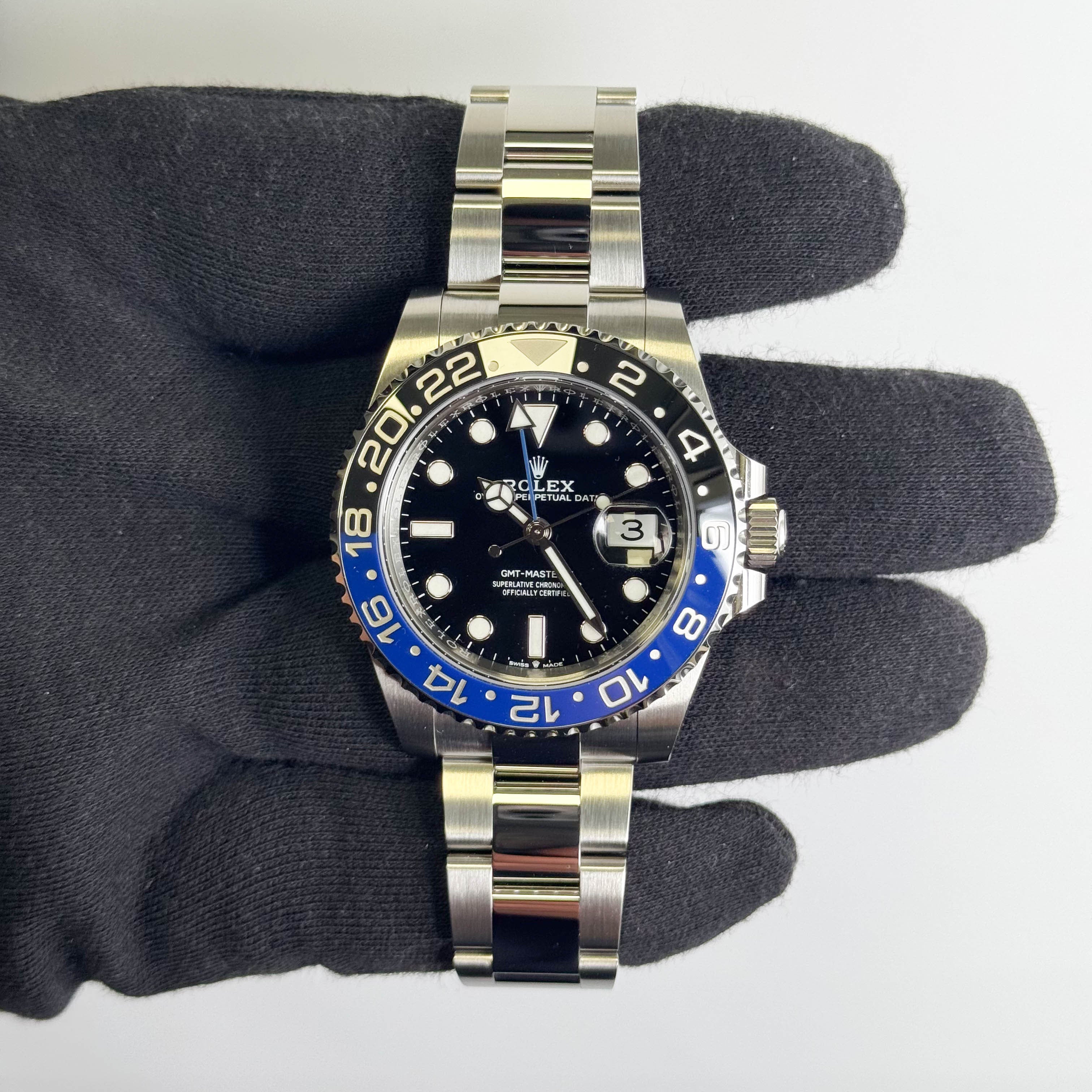 Rolex GMT-Master II "Batman" 40mm Black Dial Watch Ref# 126710BLNR