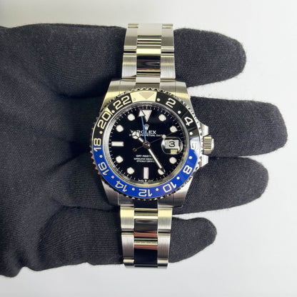 Rolex GMT-Master II "Batman" 40mm Black Dial Watch Ref# 126710BLNR