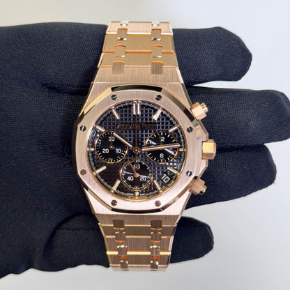 Audemars Piguet Royal Oak 41mm Black Dial Watch Ref# 26320OR.OO.1220OR.01 - Happy Jewelers Fine Jewelry Lifetime Warranty
