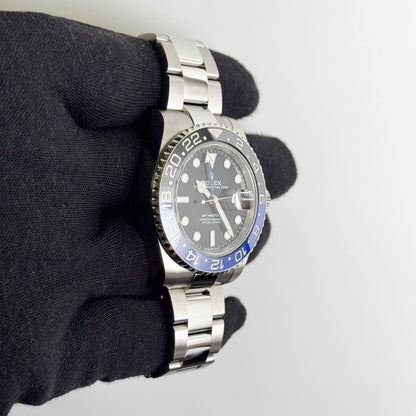 Rolex GMT-Master II "Batman" 40mm Black Dial Watch Ref# 126710BLNR