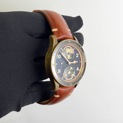 Montblanc 1858 Geosphere Limited Edition Bronze 42mm Black Dial Watch Ref# 119347