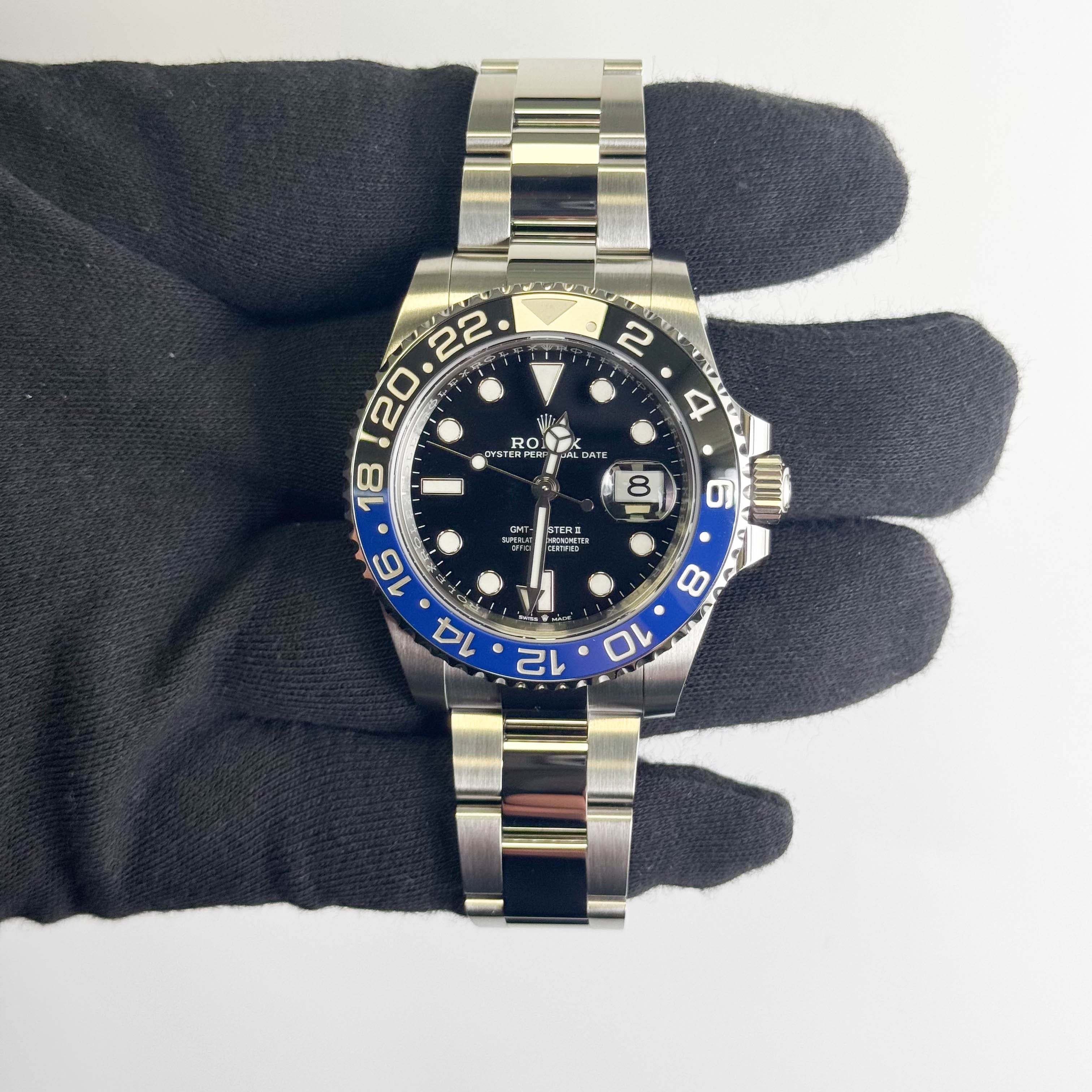 Rolex GMT-Master II "Batman" 40mm Black Dial Watch Ref# 126710BLNR