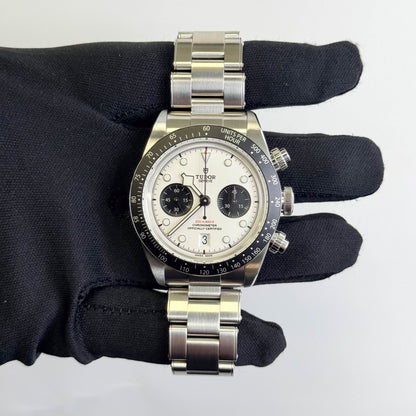 Tudor Black Bay Chrono 41mm White Dial Watch Ref# 79360N