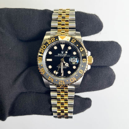 Rolex GMT-Master II 40mm Black Dial Watch Ref# 126713GRNR
