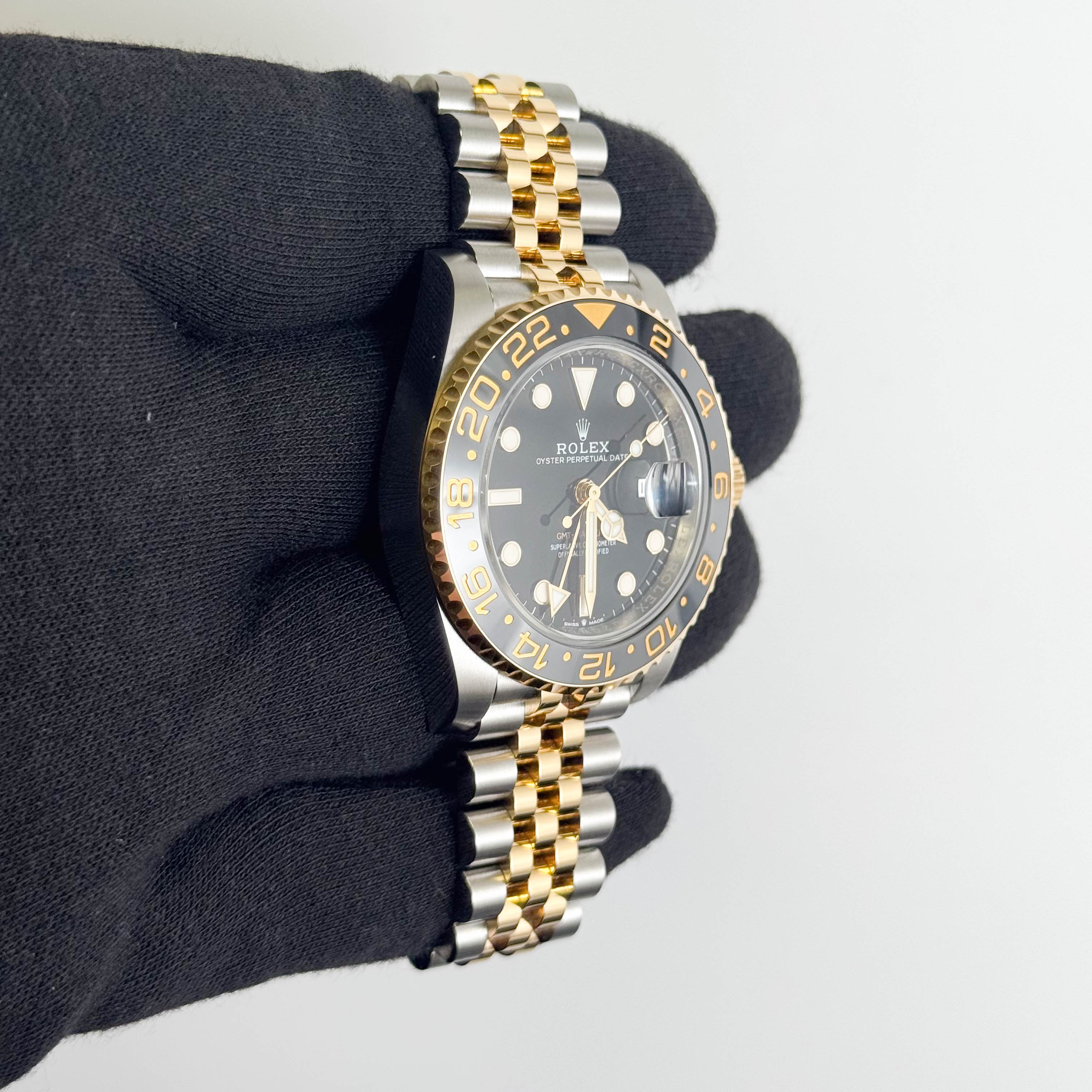 Rolex GMT-Master II 40mm Black Dial Watch Ref# 126713GRNR