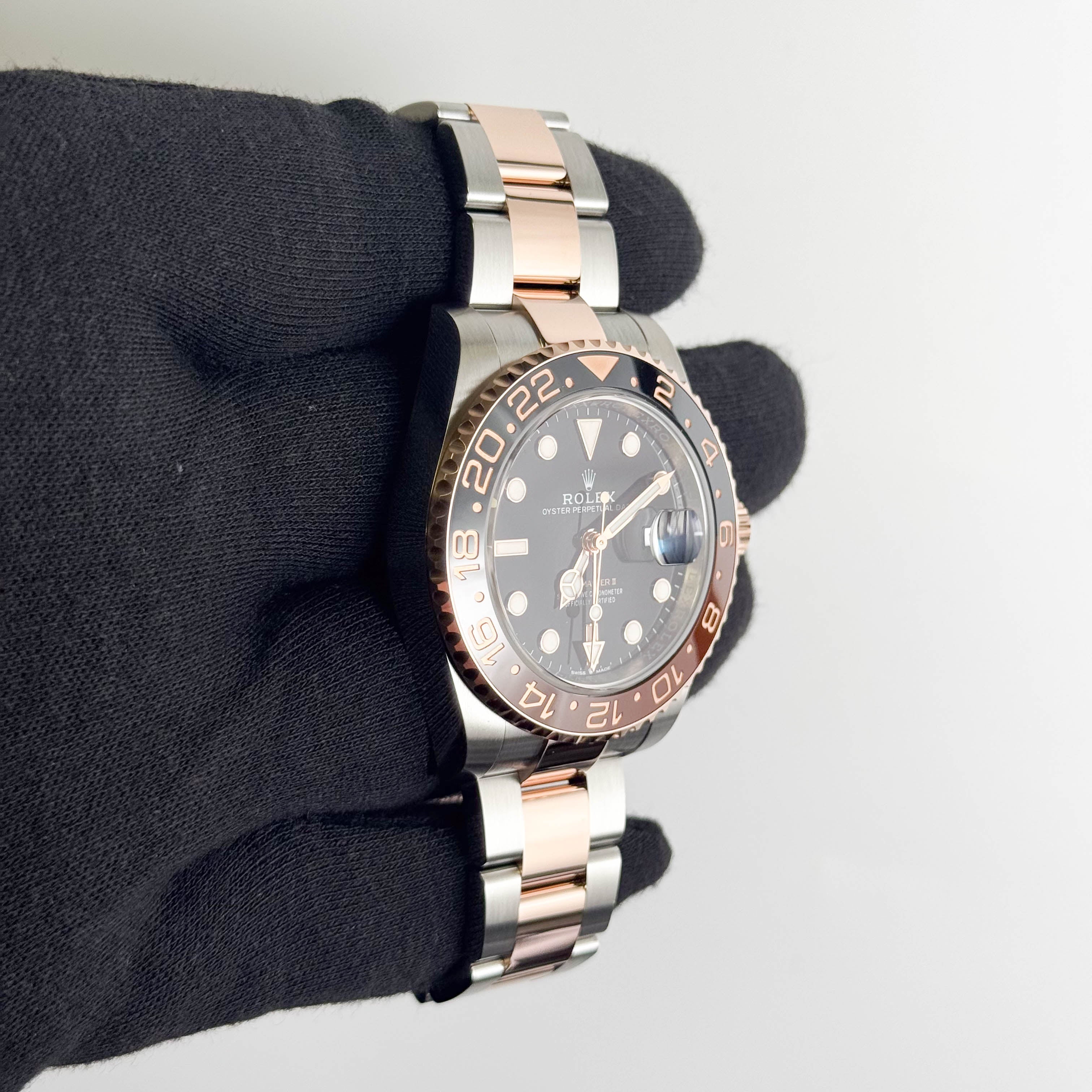 Rolex GMT-Master II "Rootbeer" 40mm Black Dial Watch Ref# 126711CHNR