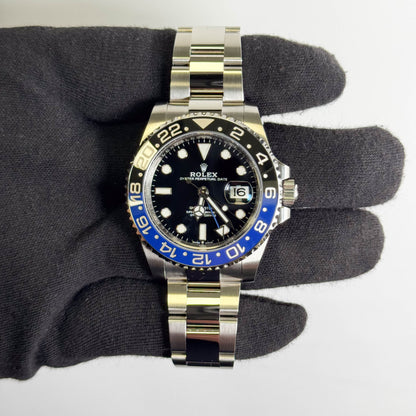 Rolex GMT-Master II "Batman" 40mm Black Dial Watch Ref# 126710BLNR