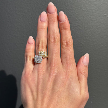 Two Tone Diamond Halfway Fancy Ring - Happy Jewelers Fine Jewelry Lifetime Warranty
