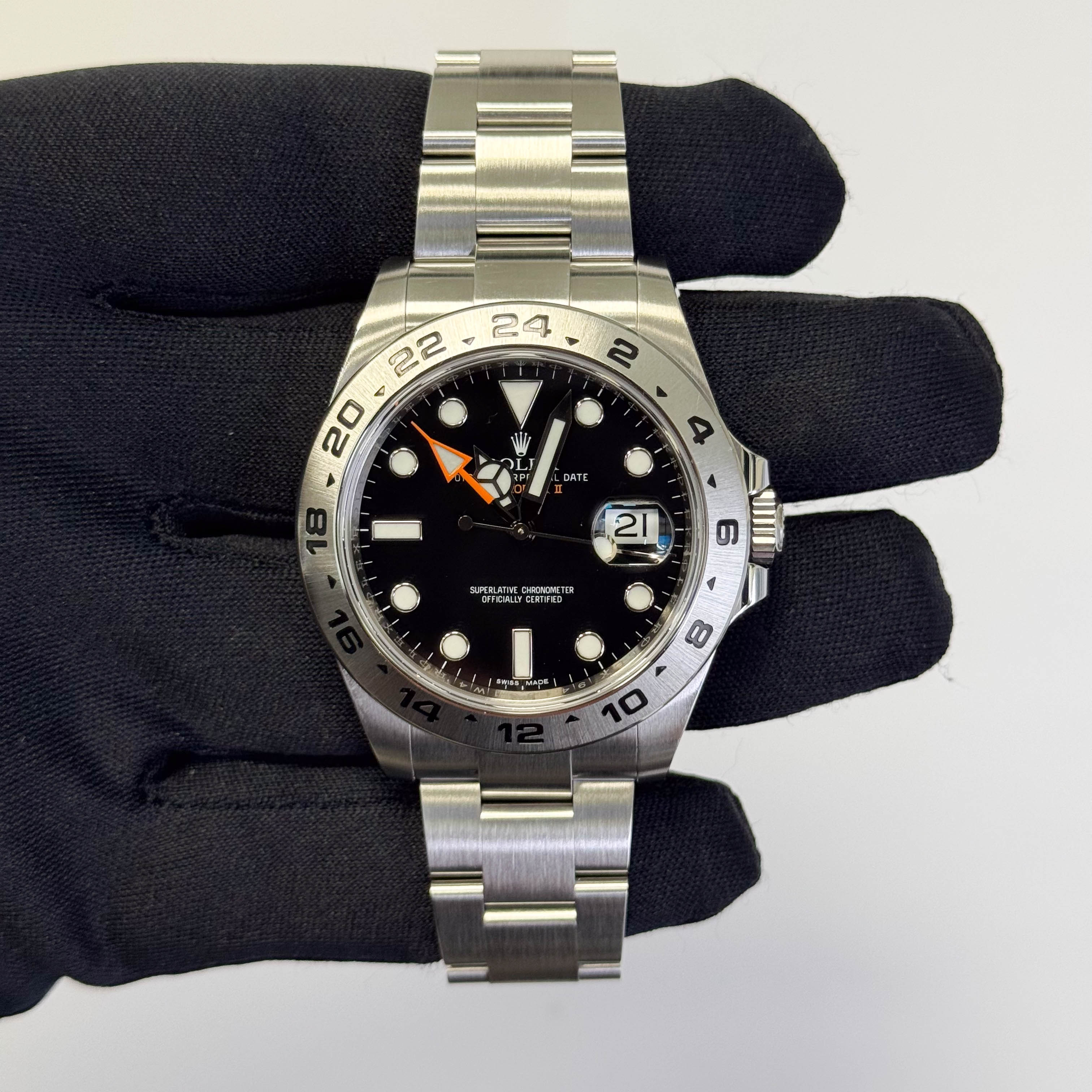 Rolex Explorer II 42mm Black Dial Watch Ref# 216570 - Happy Jewelers Fine Jewelry Lifetime Warranty