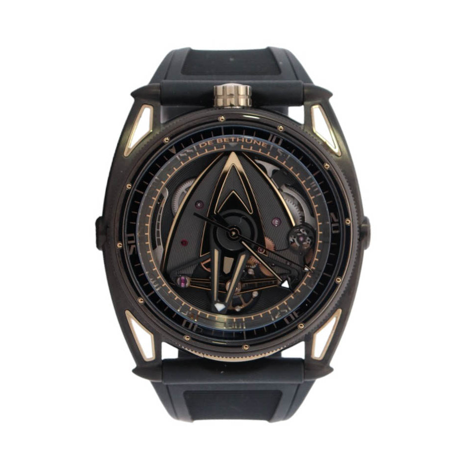 De Bethune DB28GS Grand Bleu Black Zirconium 44mm Blue/Black Skeleon Dial Watch Reference #: DB2GS - Happy Jewelers Fine Jewelry Lifetime Warranty