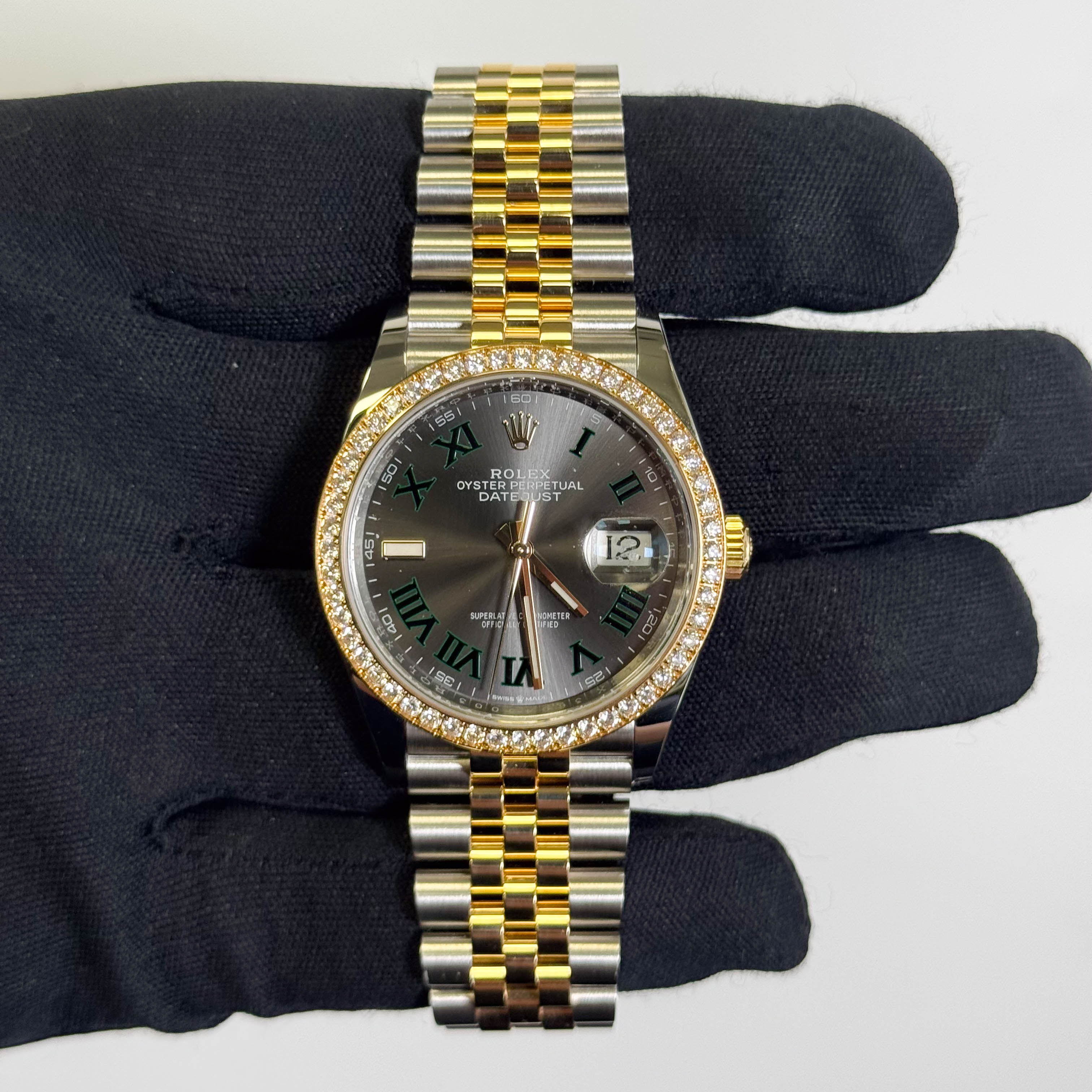 Rolex Datejust 36mm Wimbledon Dial Watch Ref# 126283RBR - Happy Jewelers Fine Jewelry Lifetime Warranty