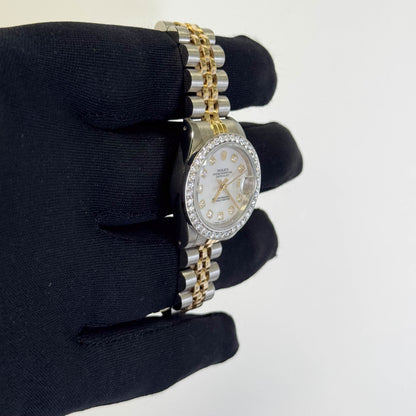 Rolex Datejust 26mm MOP Dial Watch Ref# 69173 - Happy Jewelers Fine Jewelry Lifetime Warranty