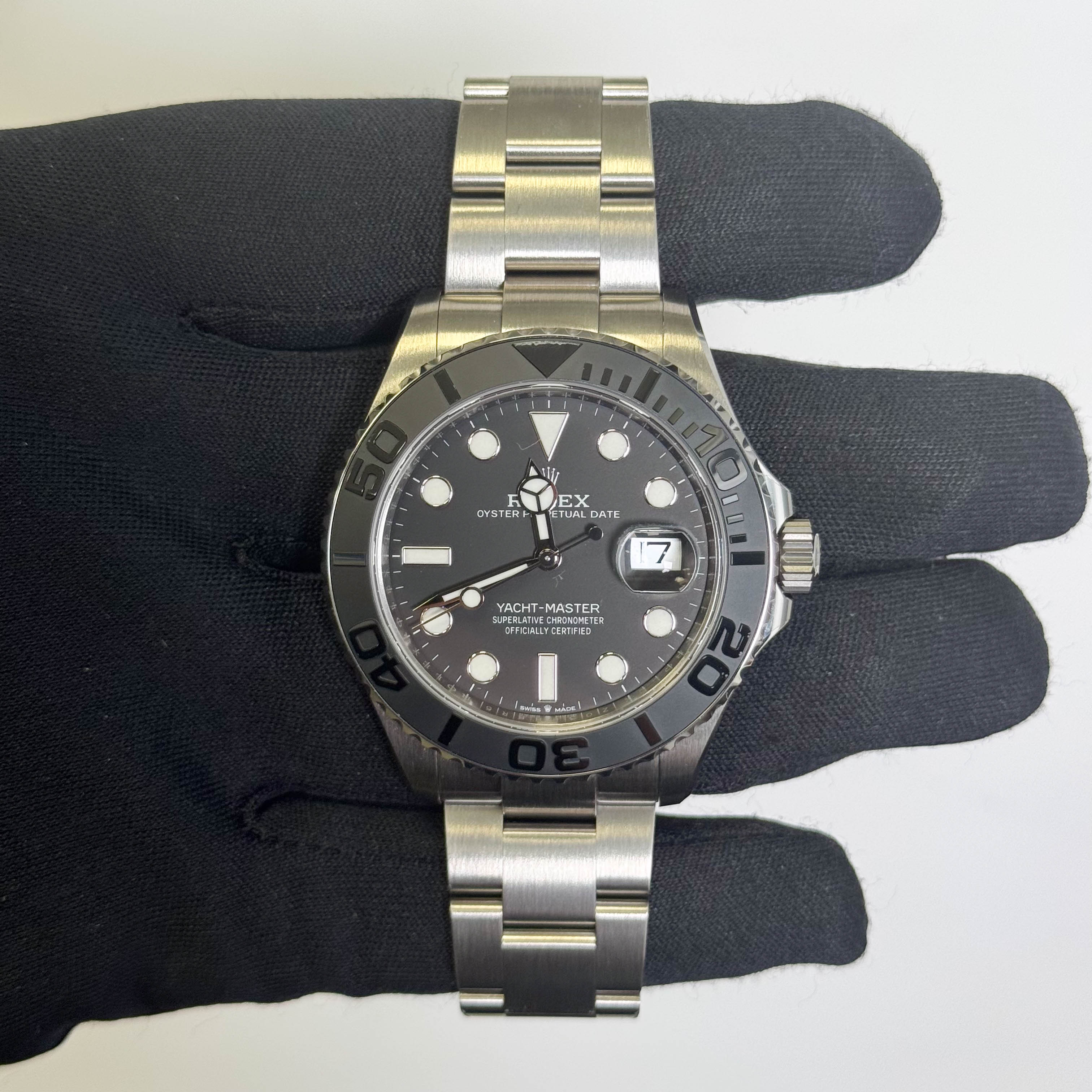 Rolex Yacht-Master 42mm Black Dial Watch Ref# 226627 - Happy Jewelers Fine Jewelry Lifetime Warranty