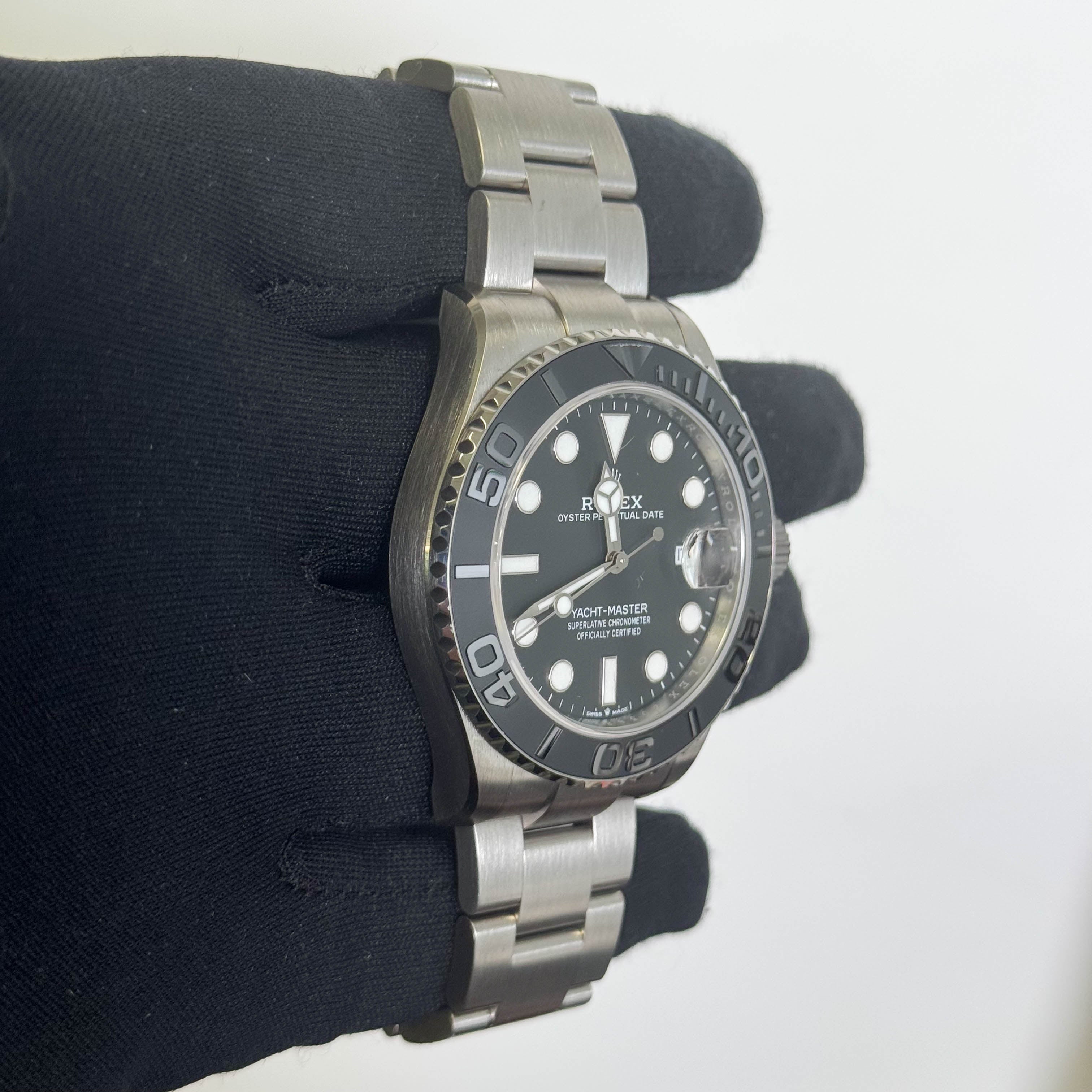 Rolex Yacht-Master 42mm Black Dial Watch Ref# 226627 - Happy Jewelers Fine Jewelry Lifetime Warranty