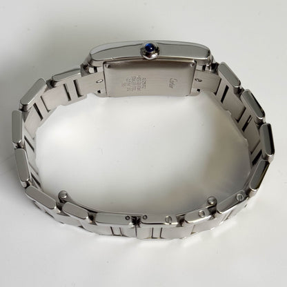 Cartier Tank Française Stainless Steel 28mm White Dial Watch Ref# W51002Q3 - Happy Jewelers Fine Jewelry Lifetime Warranty