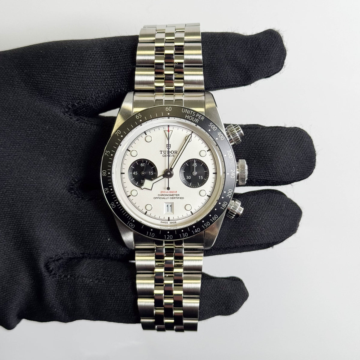 Tudor Black Bay Chrono 41mm White Dial Watch Ref# 79360N