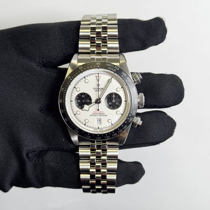 Tudor Black Bay Chrono 41mm White Dial Watch Ref# 79360N