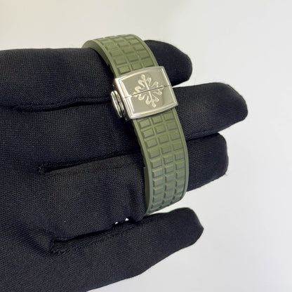 Patek Philippe Aquanaut 38mm Green Dial Watch Ref# 5267/200A-011 - Happy Jewelers Fine Jewelry Lifetime Warranty