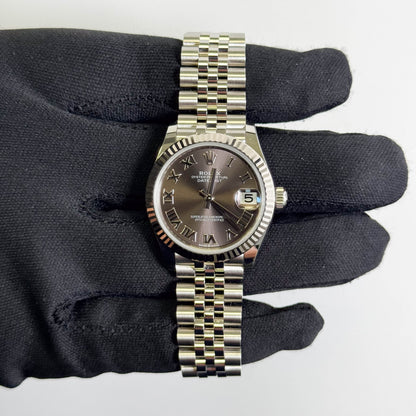 Rolex Datejust 31mm Rhodium Dial Watch Ref# 278274