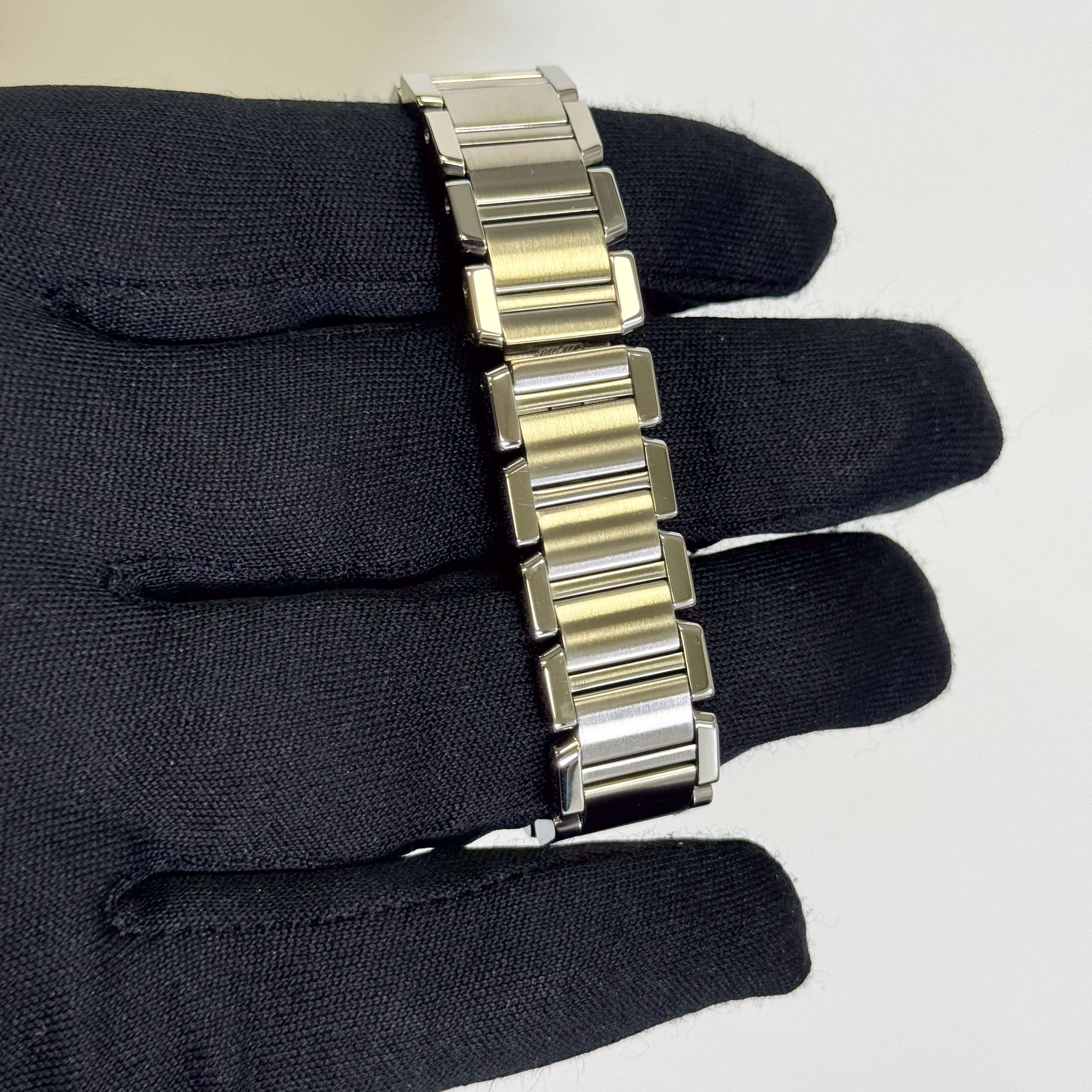 Cartier Tank Stainless Steel 20mm Ivory Dial Watch Ref# W51008Q3 - Happy Jewelers Fine Jewelry Lifetime Warranty