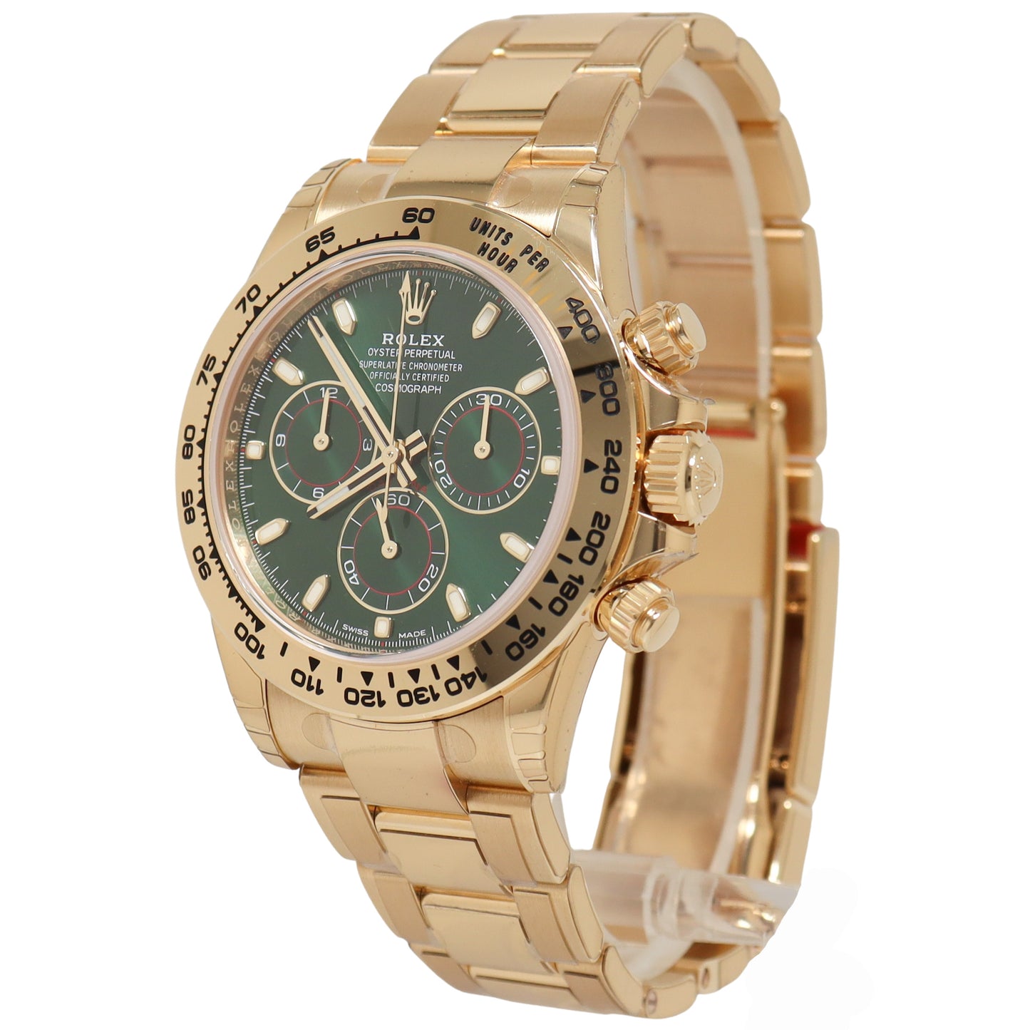 Load image into Gallery viewer, Rolex Daytona Yellow Gold 40mm Green Chronograph Dial Watch Reference#: 116508 - Happy Jewelers Fine Jewelry Lifetime Warranty
