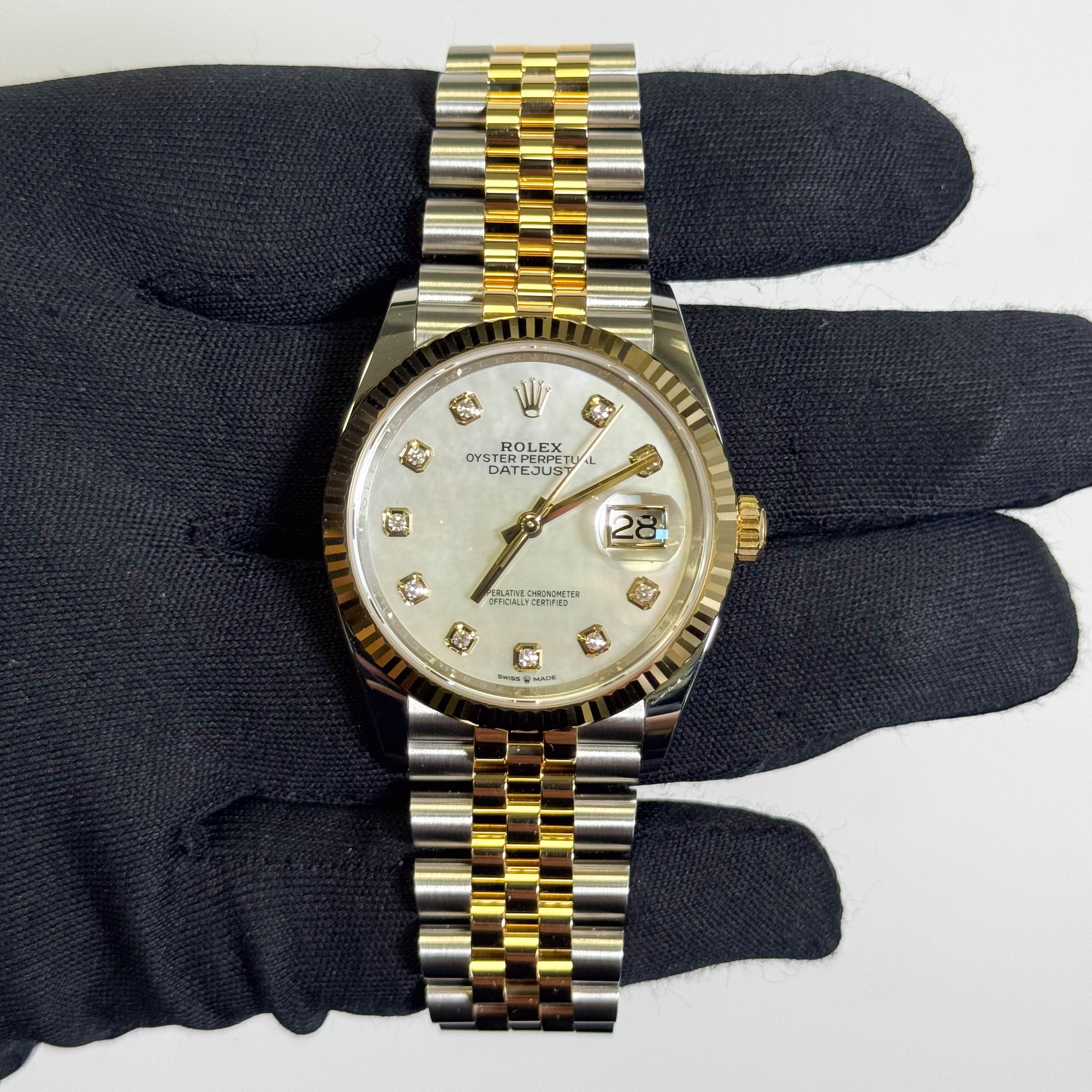 Rolex Datejust 36mm MOP Dial Watch Ref# 126233