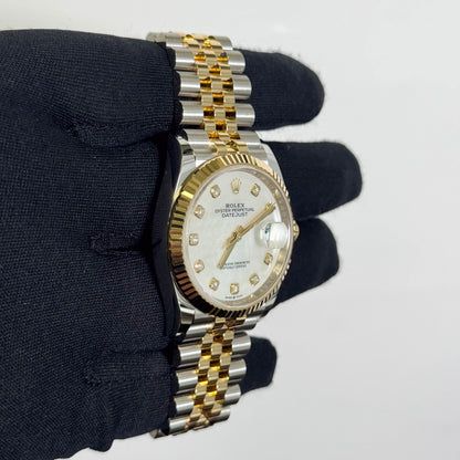 Rolex Datejust 36mm MOP Dial Watch Ref# 126233 - Happy Jewelers Fine Jewelry Lifetime Warranty