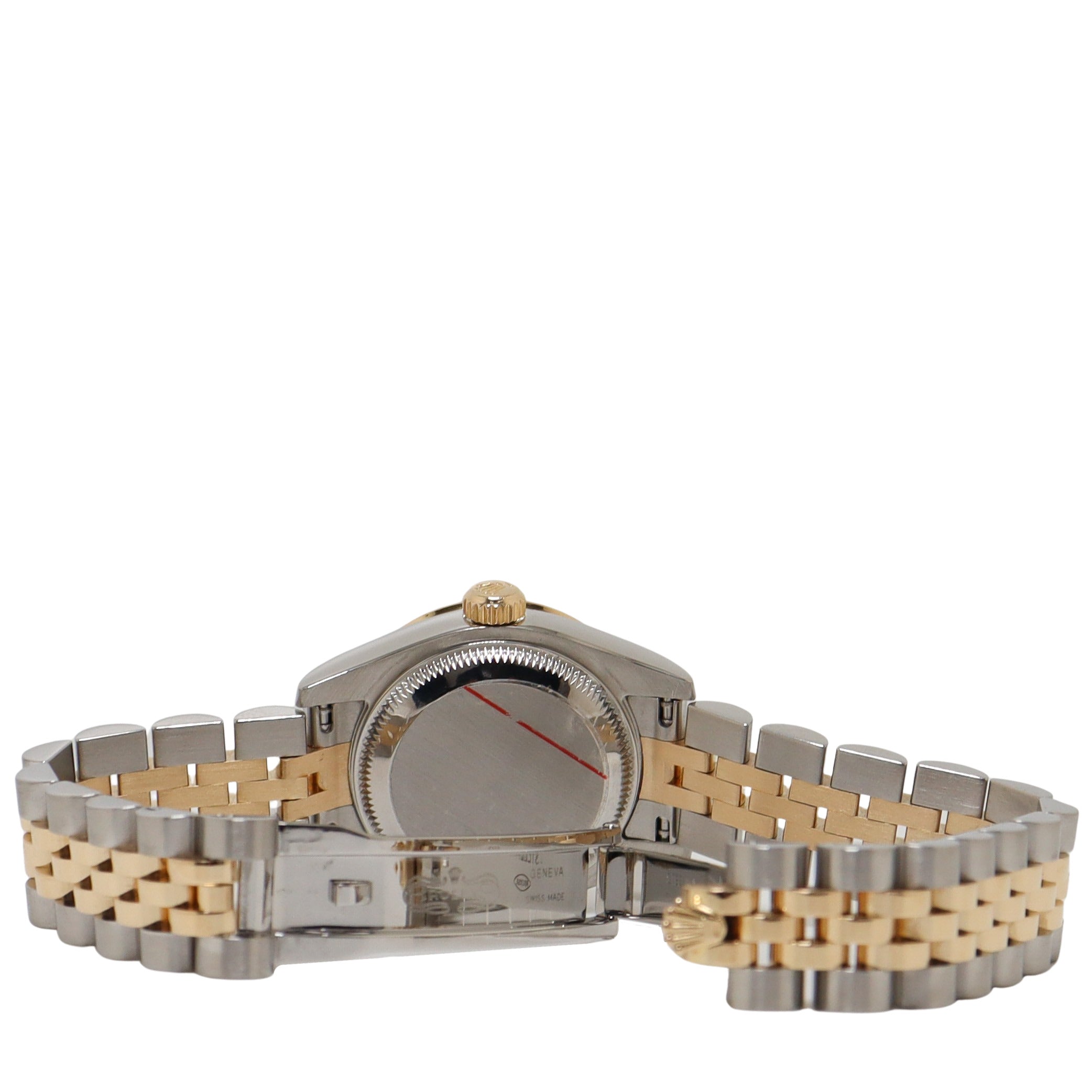 Rolex Datejust Two Tone Yellow Gold & Steel 26mm White Roman Numeral Dial Watch Reference#: 179313 - Happy Jewelers Fine Jewelry Lifetime Warranty