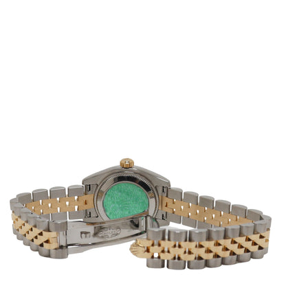 Rolex Datejust Two Tone Yellow Gold & Steel 26mm Champagne Diamond Dial Watch Reference#: 6917 - Happy Jewelers Fine Jewelry Lifetime Warranty