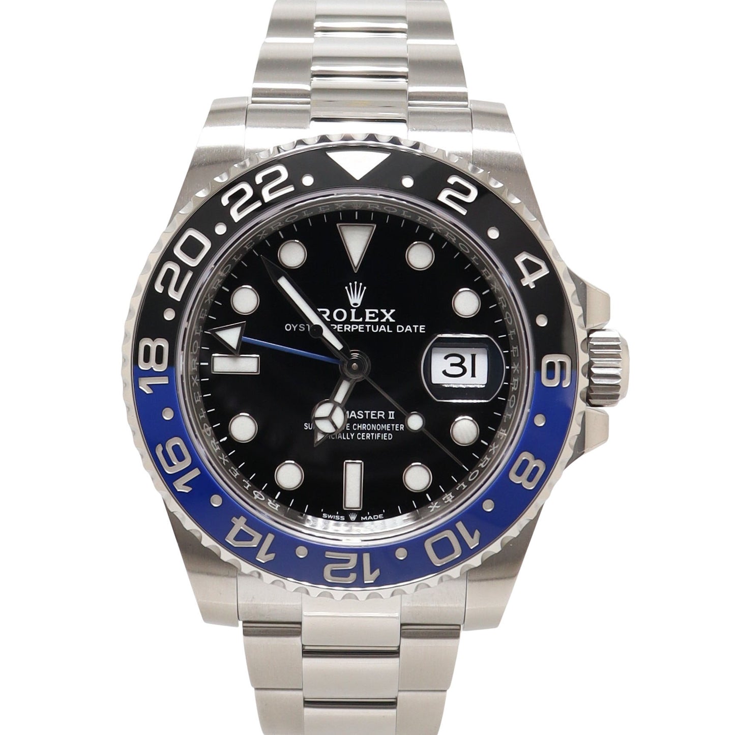 Rolex GMT Master II "Batman" 40mm Stainless Steel Black Dot Dial Watch Reference# 116710BLNR - Happy Jewelers Fine Jewelry Lifetime Warranty