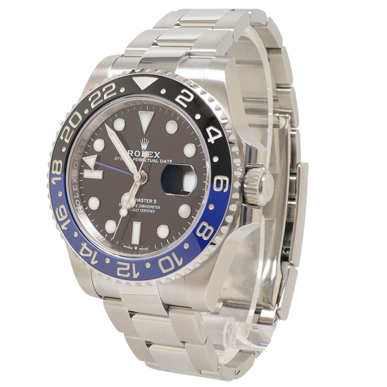 Rolex GMT Master II "Batman" Stainless Steel 40mm Black Dot Dial Watch Reference#: 126710BLNR - Happy Jewelers Fine Jewelry Lifetime Warranty