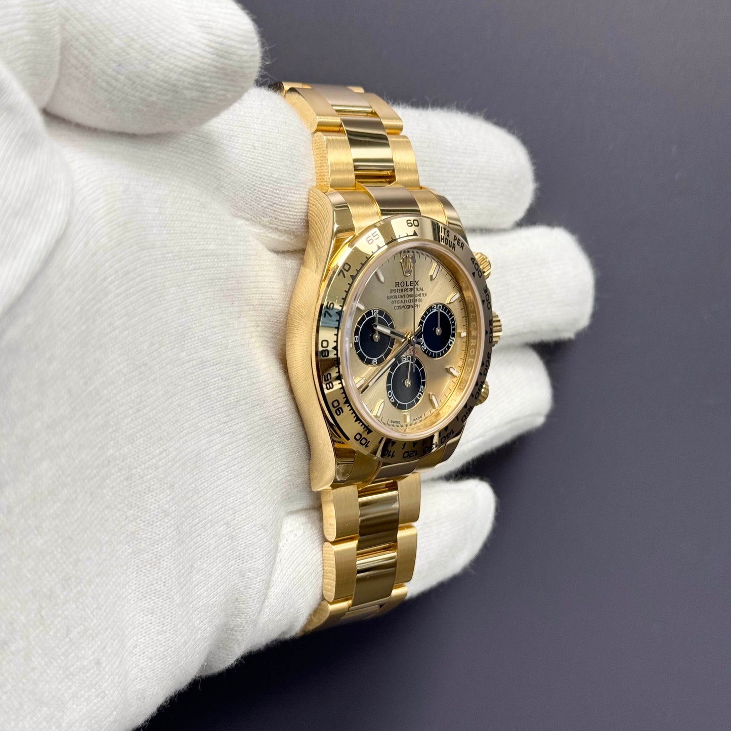 Rolex Daytona 40mm Yellow Gold Champagne Dial Ref# 126508