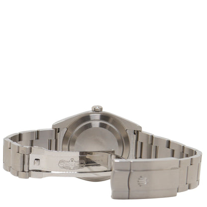 Rolex Oyster Perpetual Stainless Steeo 39mm Red Grape Stick Dial Watch Reference#  114300 - Happy Jewelers Fine Jewelry Lifetime Warranty