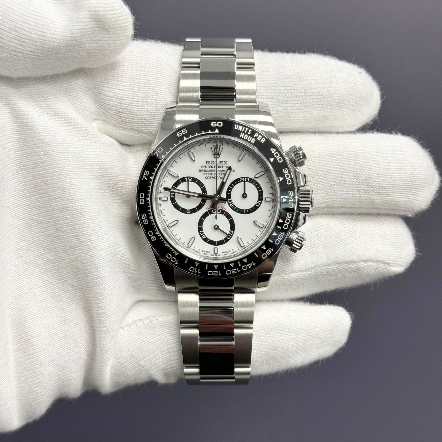 Rolex Daytona 40mm White Dial Watch Ref# 126500LN