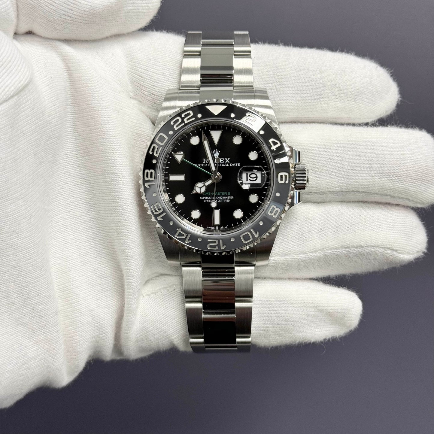 Rolex GMT-Master II 40mm Black Dial Ref# 126710GRNR