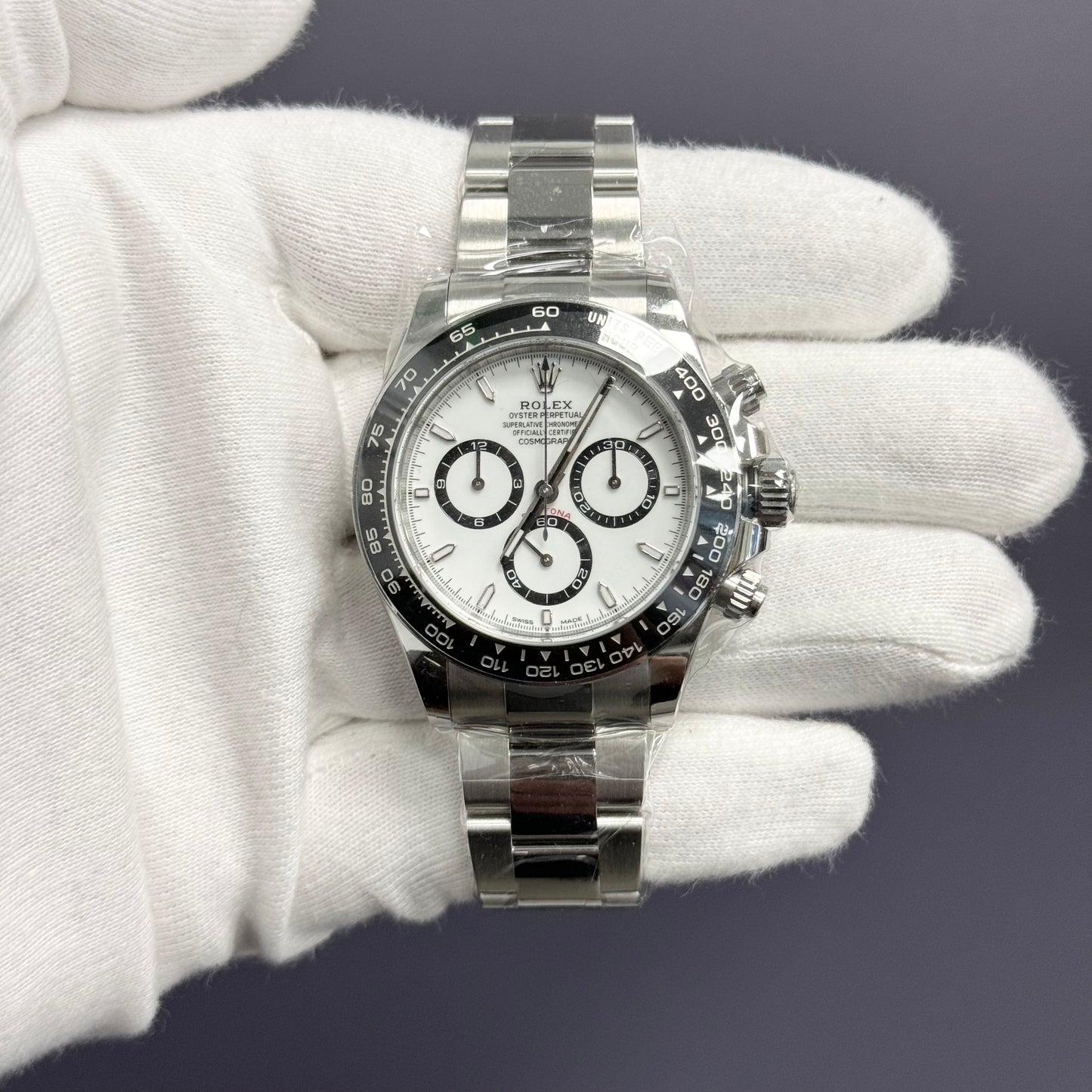 Rolex Daytona 40mm White Dial Watch Ref# 126500LN