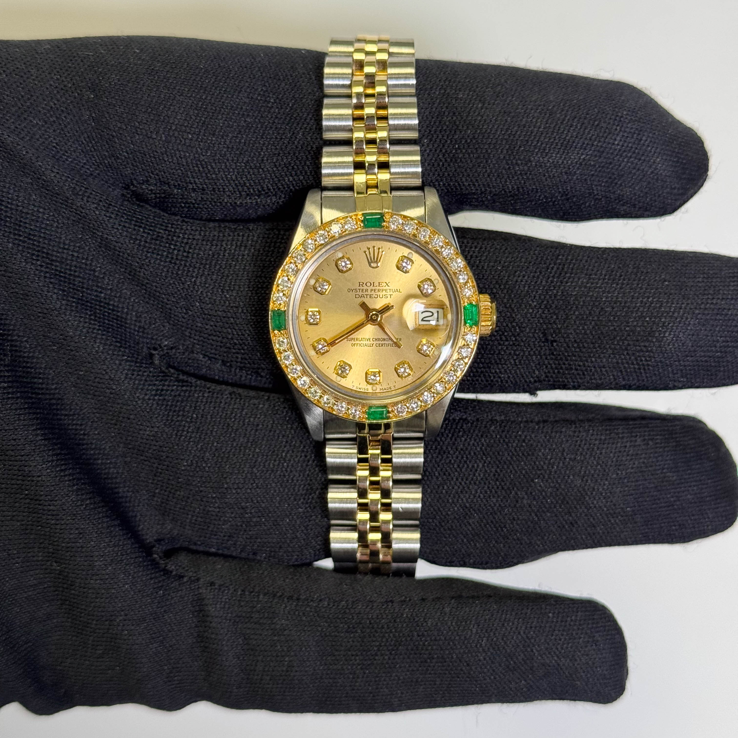 Rolex Datejust 26mm Champagne Dial Watch Ref# 69173