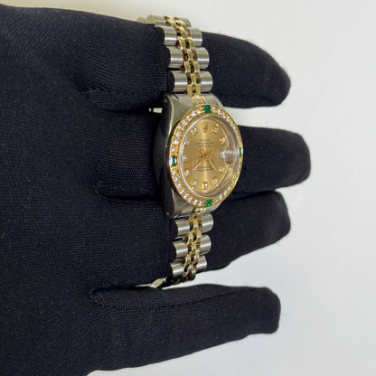 Rolex Datejust 26mm Champagne Dial Watch Ref# 69173 - Happy Jewelers Fine Jewelry Lifetime Warranty