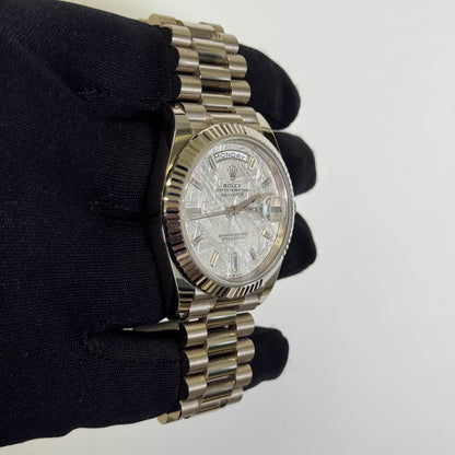 Rolex Day-Date 40mm Meteorite Dial Watch Ref# 228239 - Happy Jewelers Fine Jewelry Lifetime Warranty